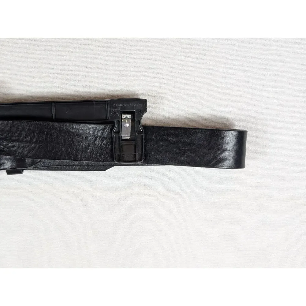 Justin Boots Black Leather Belt 42 inches
